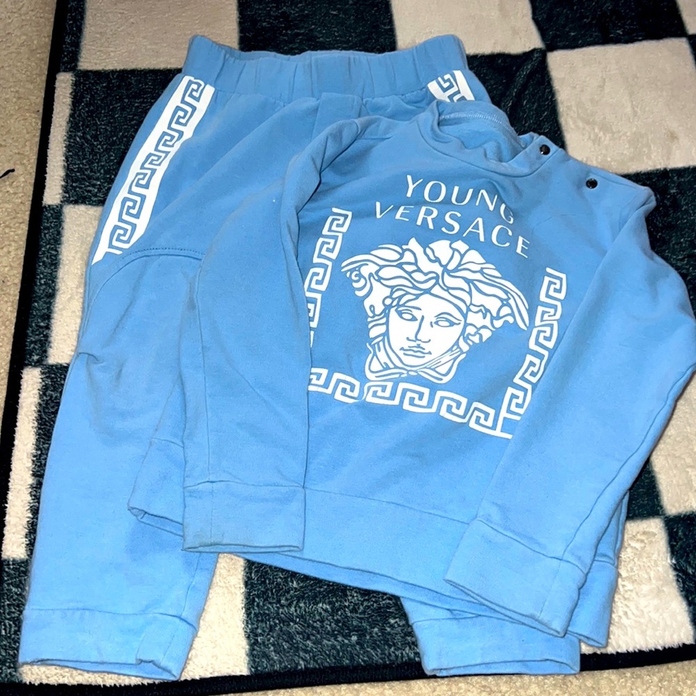 Baby Blue Versace Sweatsuit